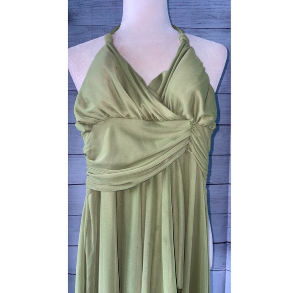 IZ Byer California Green Halter Dress - Picture 3 of 6